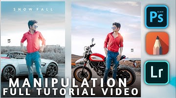 Manipulation photo editing tutorial in PS Touch | background change in photoshop touch,🔥