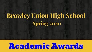 Academic Awards Spring 2020
