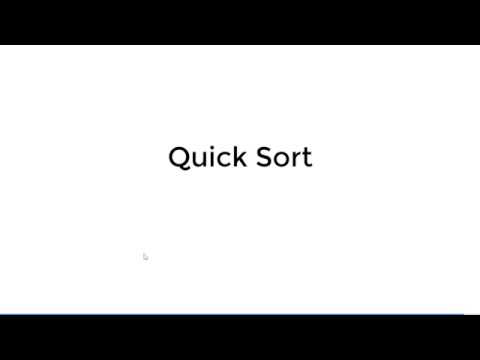 Quick Sort Explanation and Implementation - YouTube