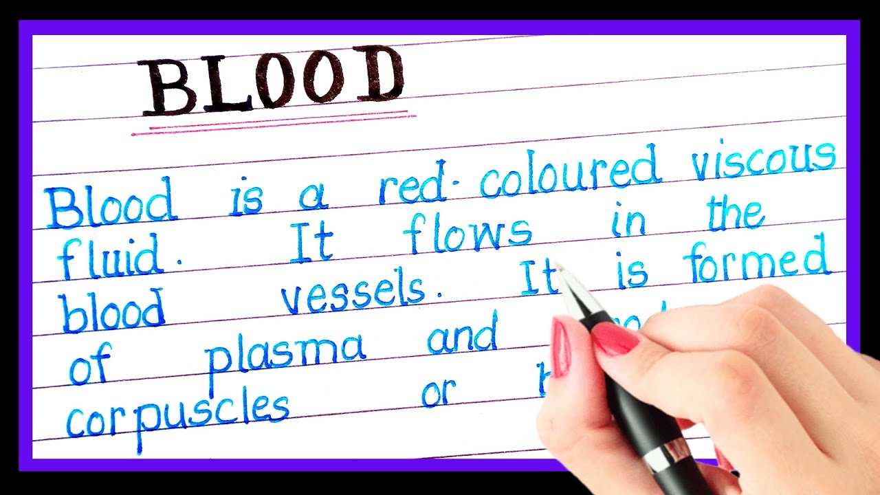 blood description creative writing