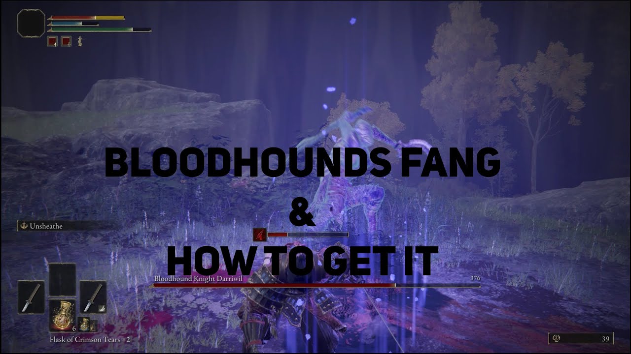 How To Get Bloodhounds Fang Weapon | Bloodhound Knight Drawill Fight ...