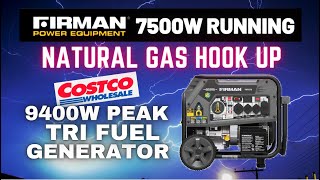 Firman Tri Fuel Generator T07573 T07571 Natural Gas NG Hook Up Part2