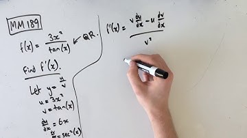 MM189 Maths Methods Fortify Study Guide - "Using the quotient rule"