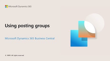 How to use posting groups in Business Central
