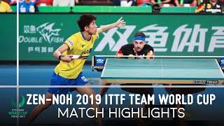 Timo Boll vs Maharu Yoshimura | ZEN-NOH 2019 Team World Cup Highlights (Group)