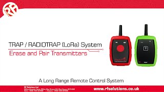 TRAP & RADIOTRAP Remote Controls - Erasing and Pairing Transmitters