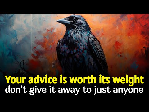 The crow that gave advice to everyone - Reflection for when our opinion is not valued.