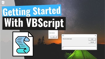 What is VBScript? ***Intro to VBS: MsgBox and InputBox***
