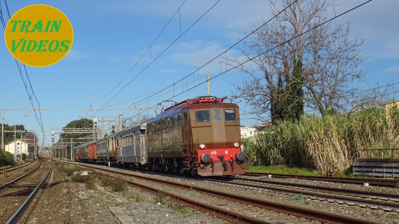 Il Treno del Ricordo con E636.161 e D345.1058: Transito e Partenza a Cisterna e Latina