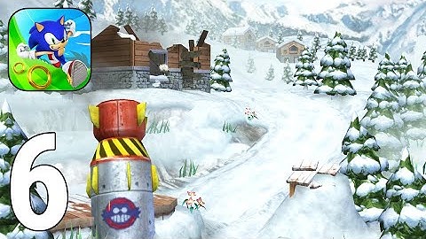 Sonic Dash - Endless Runner Gameplay Walkthrough Part 6 - Snow Mountain Zone [iOS/Android Games]