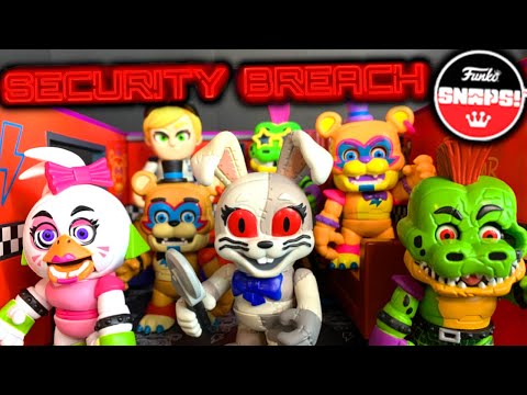 FNAF SECURITY BREACH FUNKO SNAPS WAVE 3 REVEALED! - Five Nights at Freddy's  Toys Merch Review Leak 