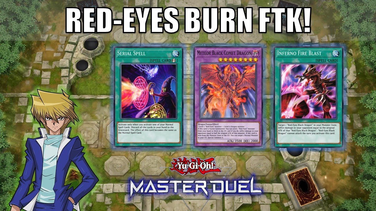 Red Eyes Black Dragon BURN FTK Deck!! YuGiOh! Master Duel YouTube