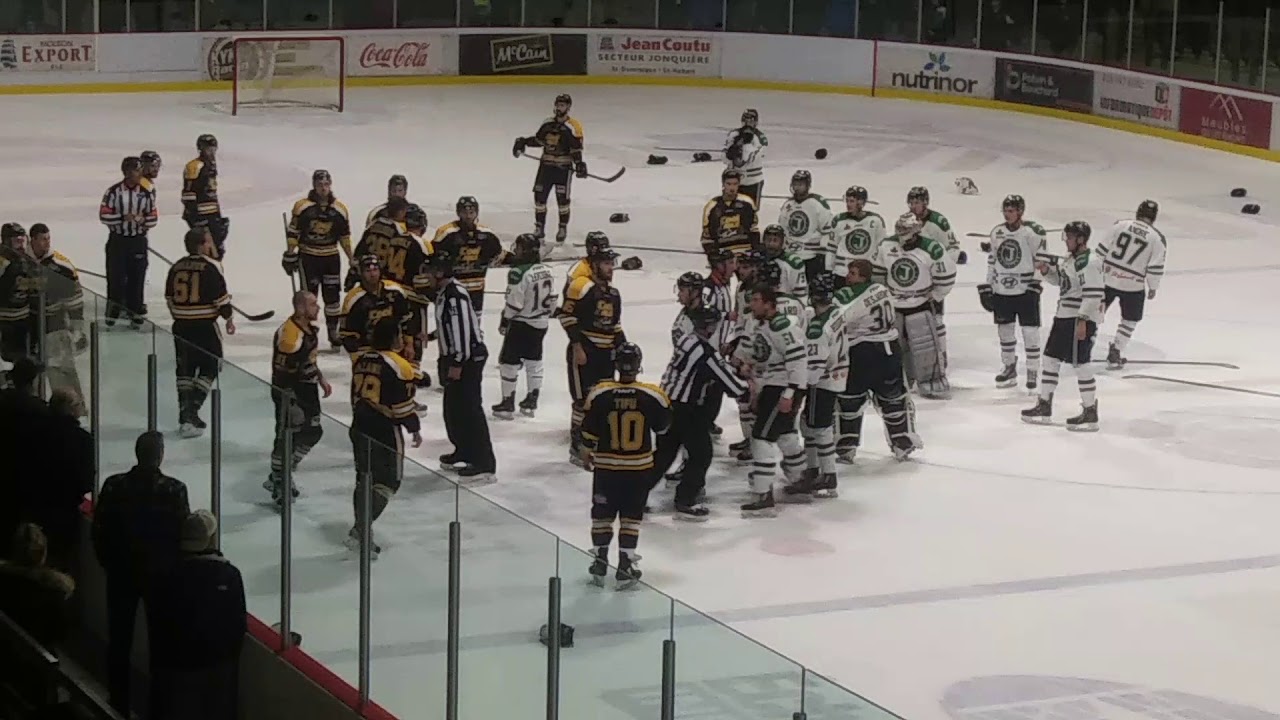 Bagarre Générale Cool FM de St-Georges vs Marquis Jonquière 17 novembre 2018