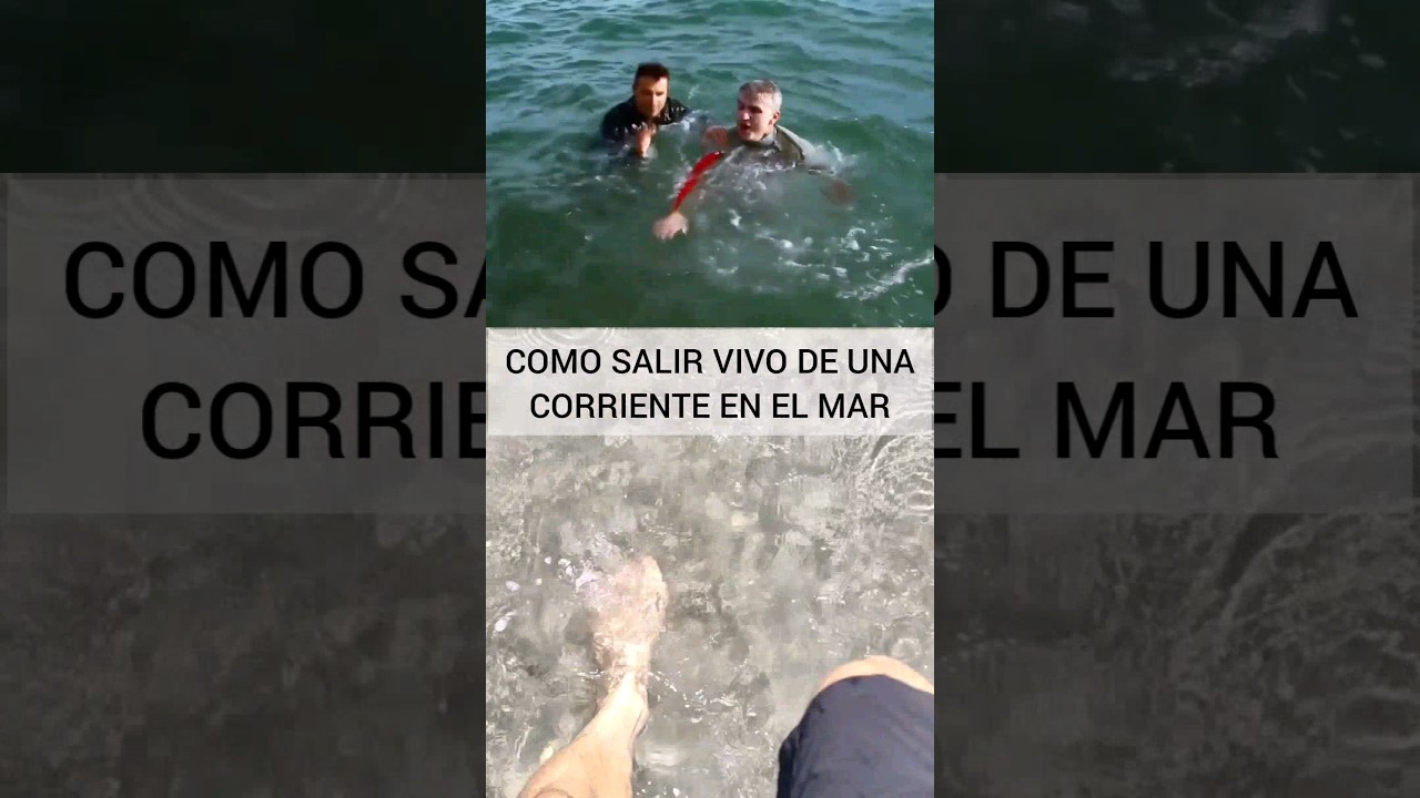 Cómo salir vivo de una corriente en el mar. #supervivencia #emergencia #curiosidades