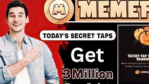 ( Level 1-11 ) Memefi Secret Tap Combo Reward | Memefi 4,000,000 Coins Code | #memefi Secret Code