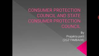 Consumer protection council and state consumer protection council