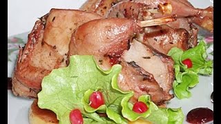 Перепела запечённые в духовке. Quail baked in the oven. Перепела запечённые в духовке. Quail baked in the oven.
