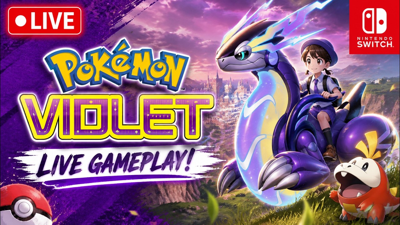 🔴 Pokémon Violet Live Gameplay | Fresh Playthrough #shorts