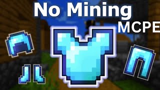 I Got Full Diamond Armor And Tools Without Mining For A Single Diamond Minecraft PE Episode-3