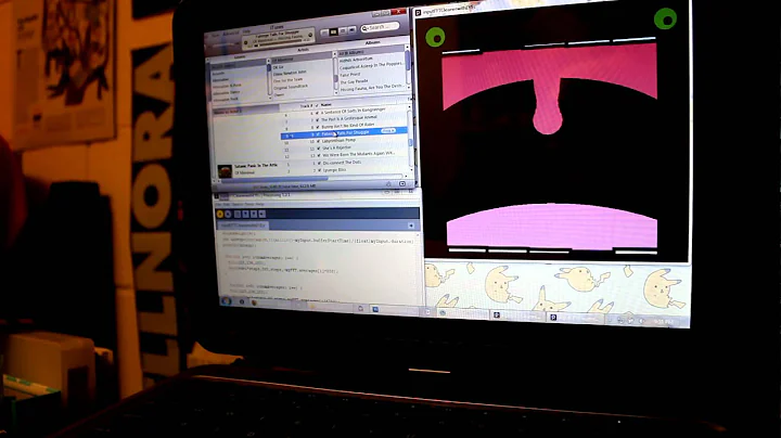 music visualizer created with processing and ess
