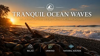 Tranquil Ocean Waves | Relaxing Nature Scenes with Natural Sounds