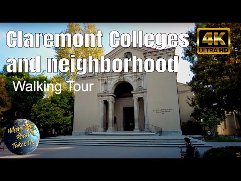 [4K] Claremont Colleges and Neighborhood Walking Tour