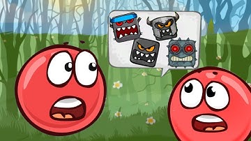 Red Ninja Hero 4 : Ball Bounce Adventure ALL BOSSES Gameplay No Comentary