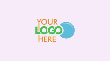 584 - Logo Reveal minimal shapes geometric flat intro pink