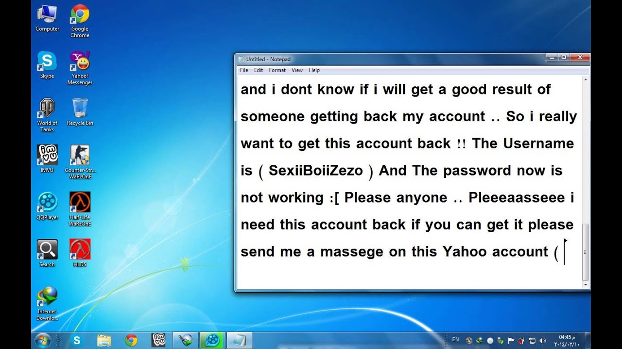 IMVU ACCOUNT BANNED - HELLP !! - YouTube
