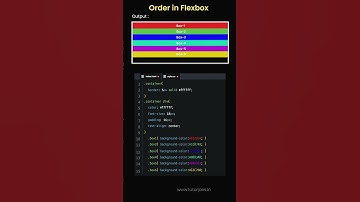 Flex Order in Flexbox Columns in CSS #tutorjoes #css #tamil #css3 #coding