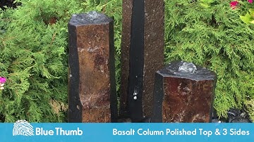 Basalt Column Polished 3 Side Fountain