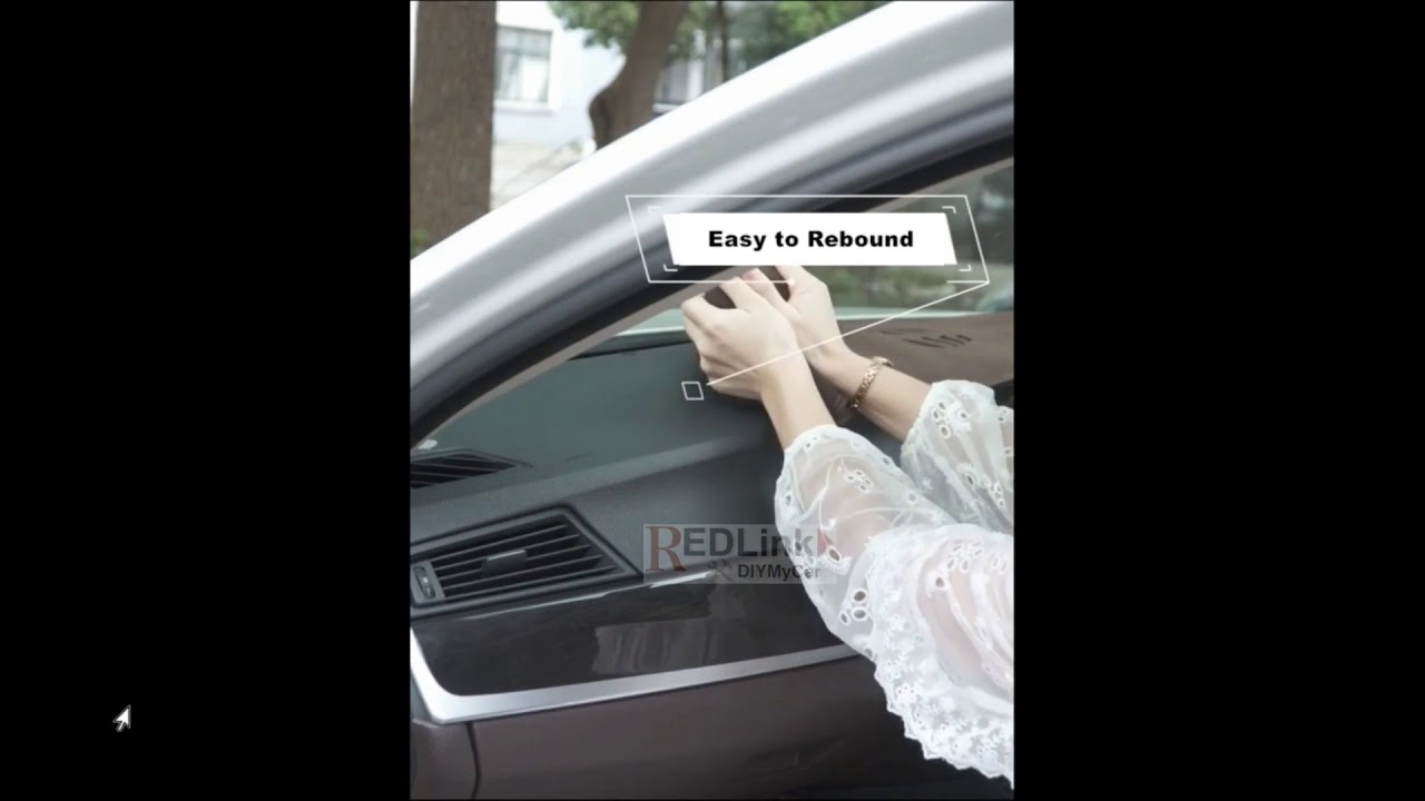 Redlink Dashboard Mat Cover Leather Suede