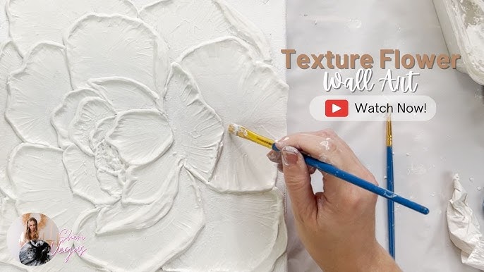 How to Make Textured Canvas Art (With Drywall Mud)