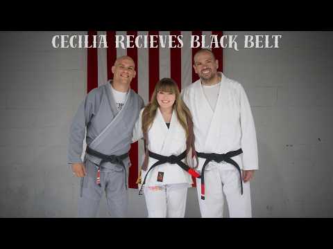 Cecilia Receives Black Belt