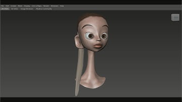 Mudbox Head Speed Sculpt - Design by Anna Cattish