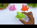 How to make 3d paper fish  diy moving paper toy fish  handmade origami fish easy instructions