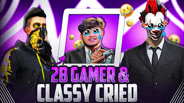 SATVIK vs Classy & 2B Gamer in CS Rank🤩 Funny Match😂