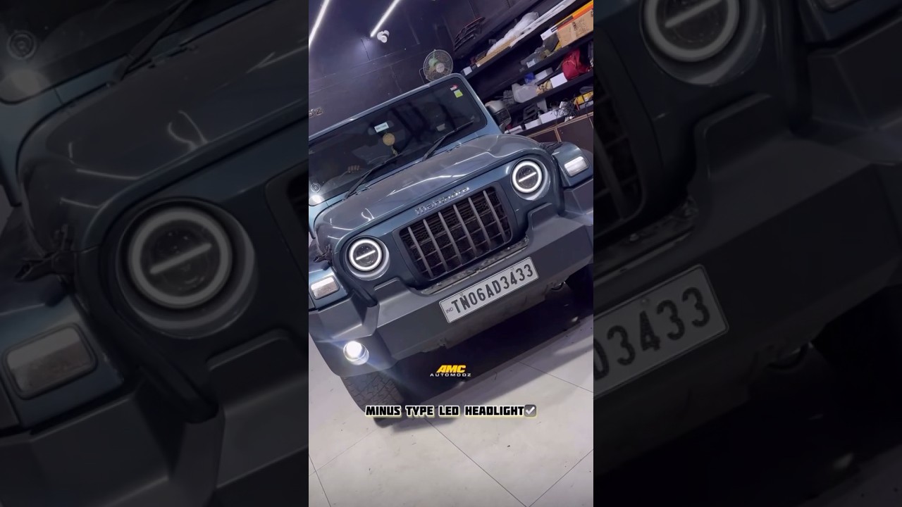 Mahindra Thar Light Upgrades - Edge 3R FE Retrofit Fog Projectors & Minus Headlight 