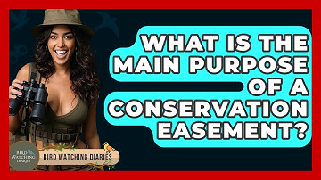 What Is The Main Purpose Of A Conservation Easement? - Bird Watching Diaries