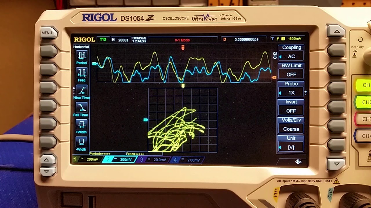 Oscilloscope Fun.  Playing with the Rigol 1054Z Digital Oscilloscope
