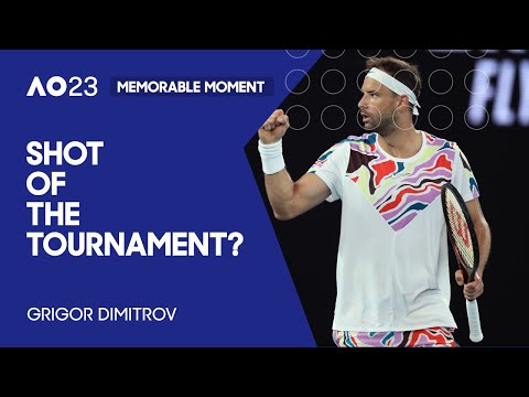 Grigor dimitrov hits no-look backhand smash! | australian open 2023