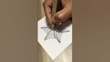 easy zentangle design #art #artwork #zentangleartforbeginners #zentangle #zentangleart #shorts