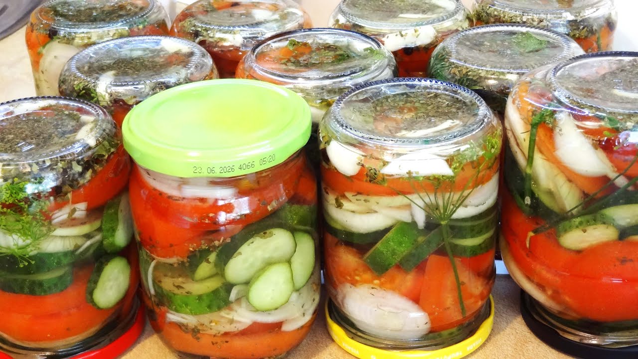 Daržovės žiemai be sterilizacijos ir virimo