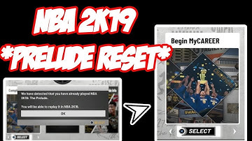 NBA 2K19 | HOW TO RESTART PRELUDE/DEMO | 100% CONFIRMED (QUICK & EASY METHOD) *UPDATED INFO*