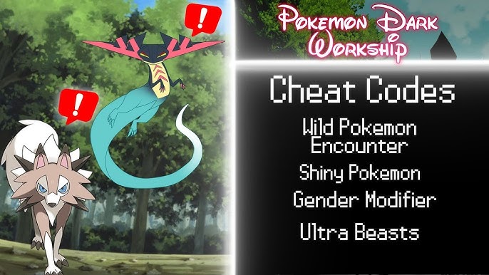All Cheat Codes for Pokémon Dark Worship 2023 - master ball rare candy  bottle cap unlimited money xp 