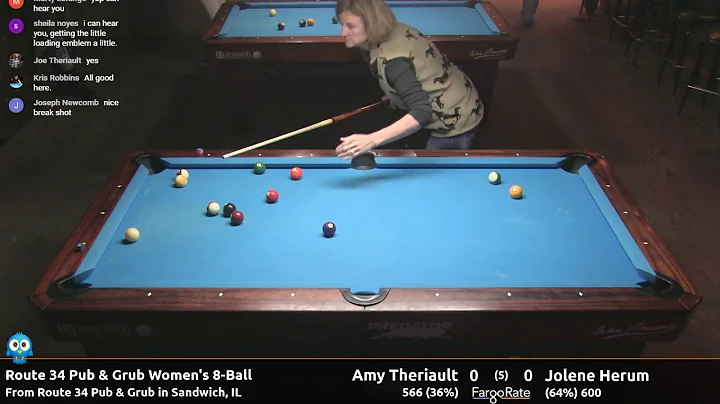 Amy Theriault vs Jolene Herum - Women's 8-Ball - R...