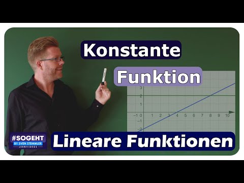 Konstante Funktion einfach erklärt – Lineare Funktion mit Steigung 0