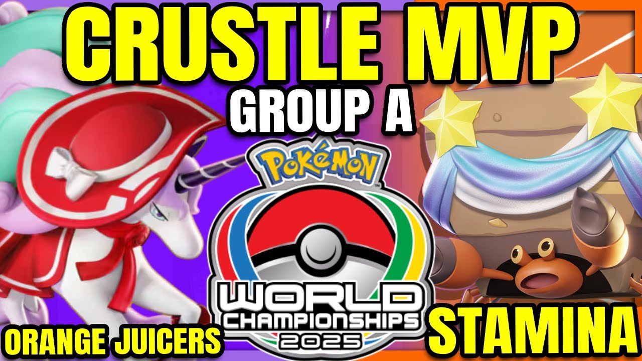 CRUSTLE FIRST PICK Orange Juicers vs Stamina - World Championships | Pokemon Unite