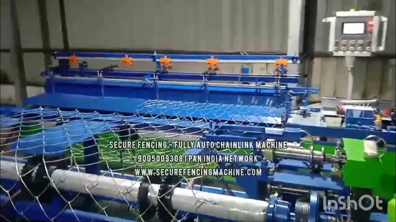 9 HP Chain Link Fencing Machine, PLC Control System, 100 Kg/hr Capacity,  Affordable Price