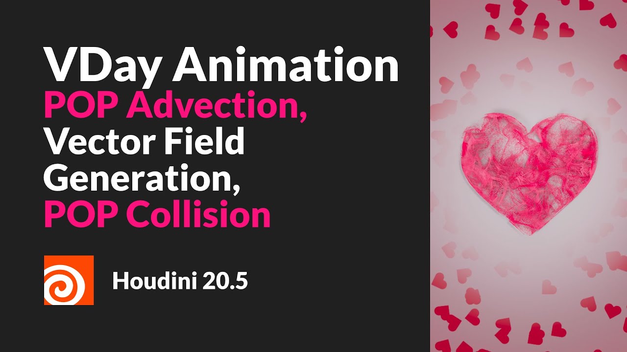 V-Day Animation with Particle Advection | Houdini 20.5 - YouTube